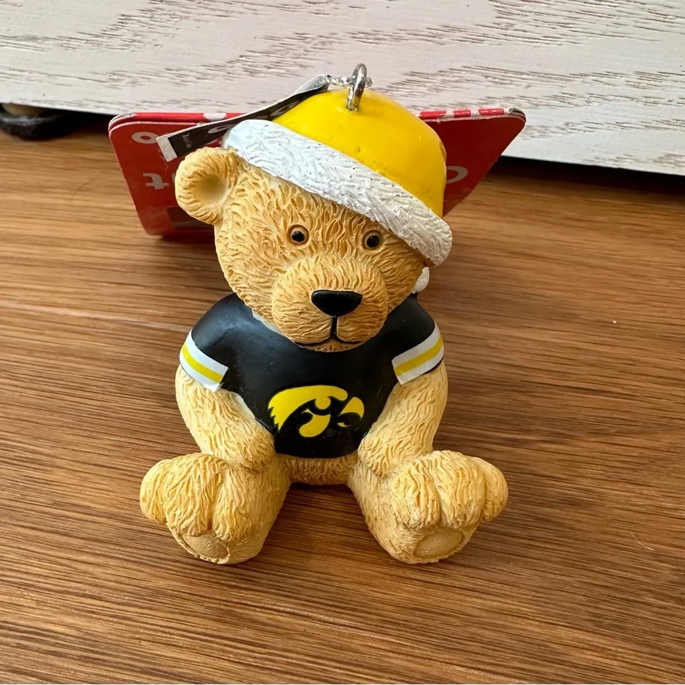New. FOCO Iowa Hawkeye Team Jersey Bear Ornament